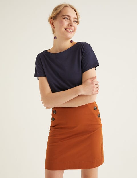 Supersoft Slash Neck Tee - Navy Supersoft Slash Neck Tee - Navy