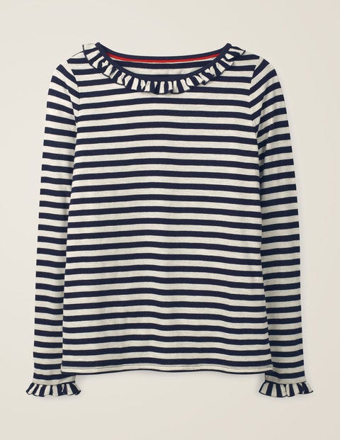 Top Olive En Jersey - Ivoire/bleu marine Top Olive En Jersey - Ivoire/bleu marine