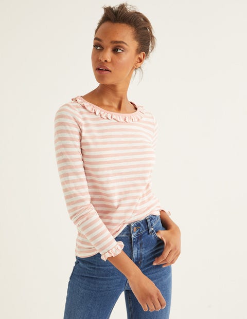 Olive Jersey Top - Ivory/Chalky Pink Olive Jersey Top - Ivory/Chalky Pink