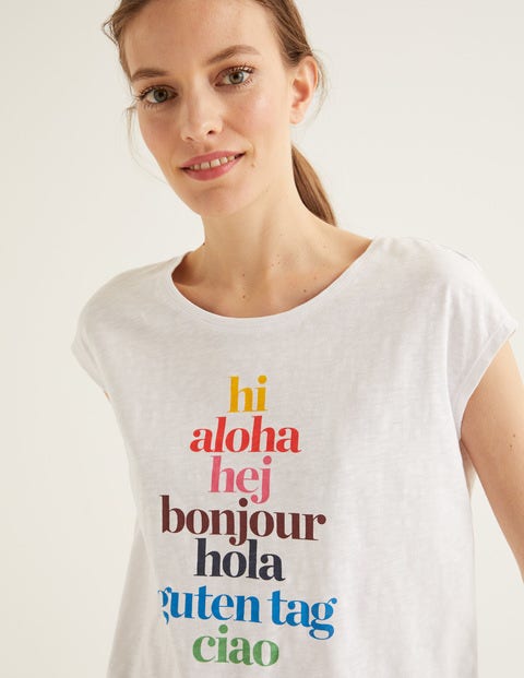 Robyn Jersey Tee - Hi/Bonjour Multi Robyn Jersey Tee - Hi/Bonjour Multi