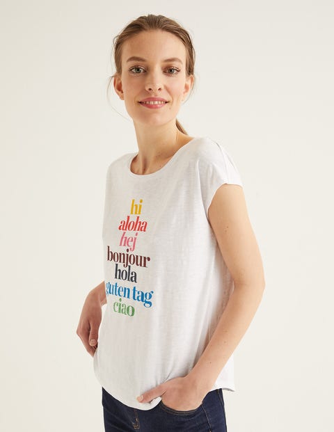 Robyn Jersey Tee - Hi/Bonjour Multi Robyn Jersey Tee - Hi/Bonjour Multi