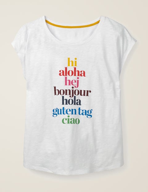 Robyn Jersey Tee - Hi/Bonjour Multi Robyn Jersey Tee - Hi/Bonjour Multi