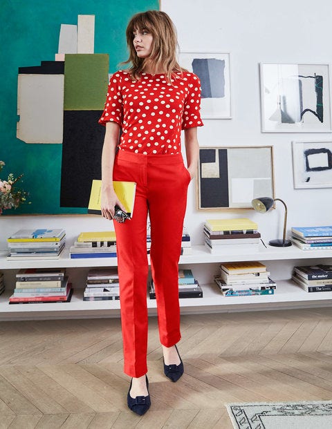 Bella Ponte Top - Post Box Red, Brand Polka Dot Bella Ponte Top - Post Box Red, Brand Polka Dot
