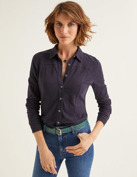 Tara Jersey Shirt - Navy Tara Jersey Shirt - Navy