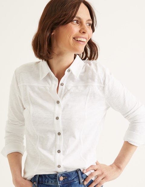 Tara Jersey Shirt - White Tara Jersey Shirt - White