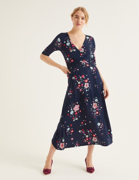 Carrie Jersey Midi Dress - Navy, Daydream Carrie Jersey Midi Dress - Navy, Daydream