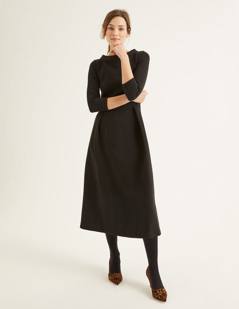 Violet Ottoman Dress - Black Violet Ottoman Dress - Black