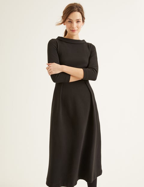 Violet Ottoman Dress - Black Violet Ottoman Dress - Black