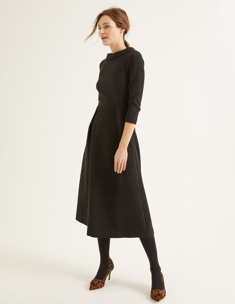 Violet Ottoman Dress - Black Violet Ottoman Dress - Black