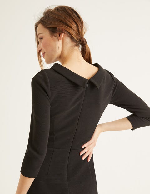 Violet Ottoman Dress - Black Violet Ottoman Dress - Black