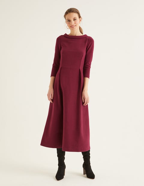 Violet Ottoman-Kleid - Rubinrot Violet Ottoman-Kleid - Rubinrot