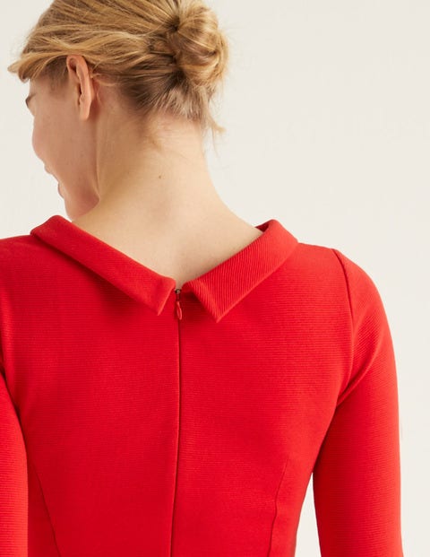 Violet Ottoman Dress - Post Box Red Violet Ottoman Dress - Post Box Red