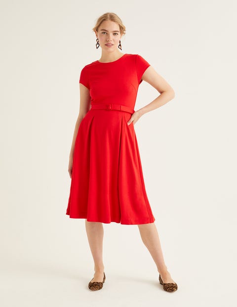 Aida Ponte Dress - Post Box Red Aida Ponte Dress - Post Box Red