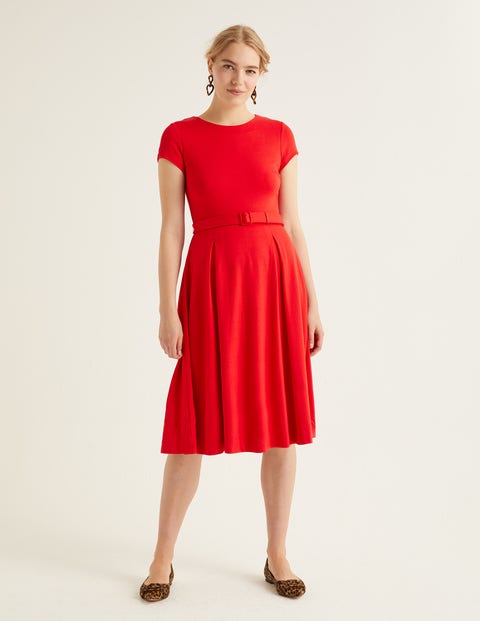 Aida Ponte Dress - Post Box Red Aida Ponte Dress - Post Box Red
