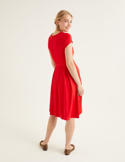 Aida Ponte Dress - Post Box Red Aida Ponte Dress - Post Box Red