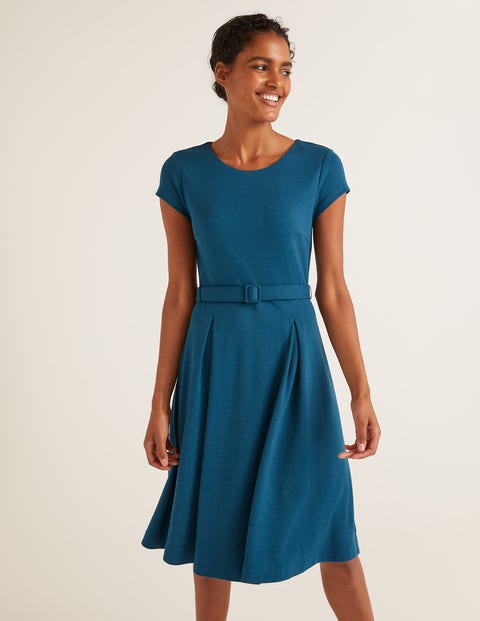 Aida Jerseykleid - Dunkles Petrol Aida Jerseykleid - Dunkles Petrol