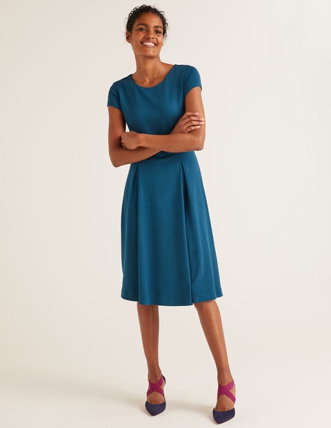 Aida Jerseykleid - Dunkles Petrol Aida Jerseykleid - Dunkles Petrol