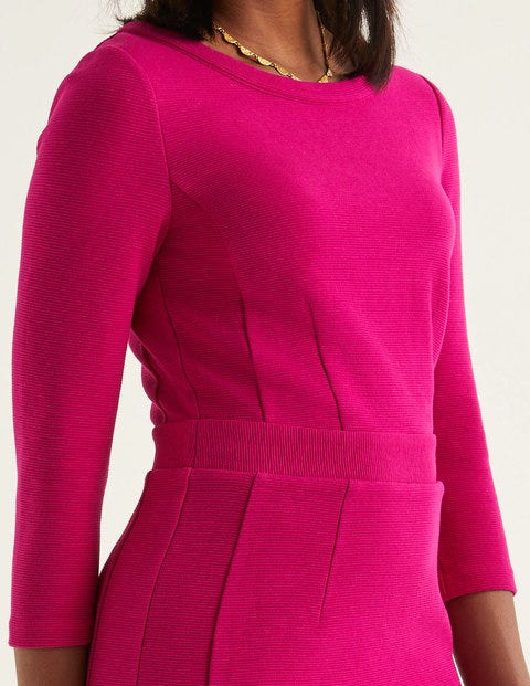 Leah Ottoman Dress - Vibrant Plum Leah Ottoman Dress - Vibrant Plum