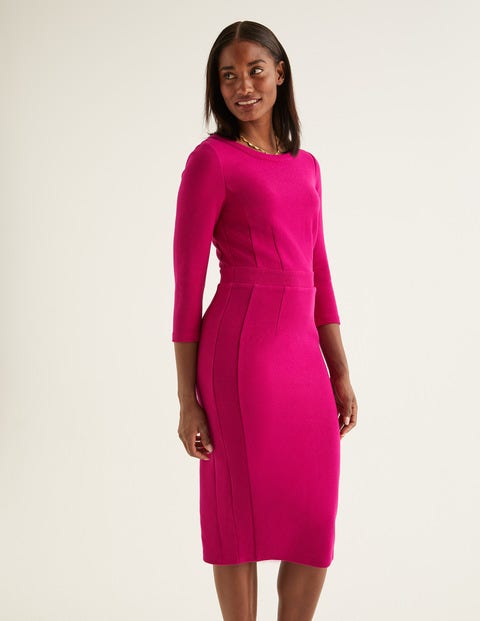Robe Leah en ottoman - Prune éclatant Robe Leah en ottoman - Prune éclatant