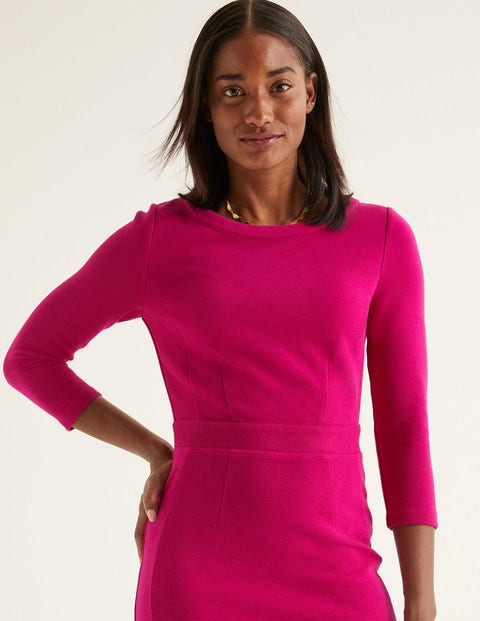 Leah Ottoman Dress - Vibrant Plum Leah Ottoman Dress - Vibrant Plum
