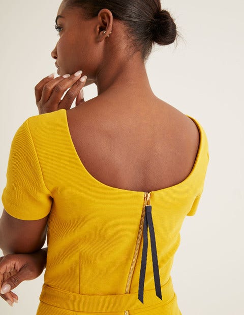 Tilly Ottoman Dress - Saffron Tilly Ottoman Dress - Saffron