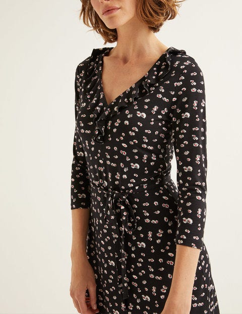 Logan Jersey Dress - Black, Painted Daisy Logan Jersey Dress - Black, Painted Daisy