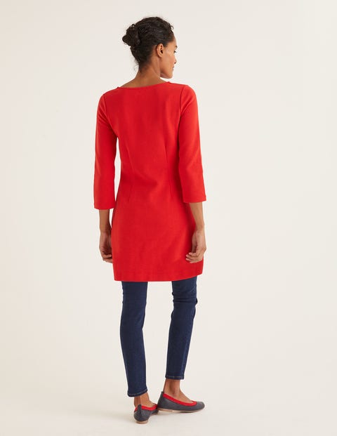 Anita Ottoman Tunic - Post Box Red/ Ruby Ring Anita Ottoman Tunic - Post Box Red/ Ruby Ring