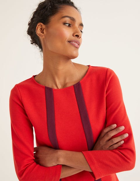 Anita Ottoman Tunic - Post Box Red/ Ruby Ring Anita Ottoman Tunic - Post Box Red/ Ruby Ring