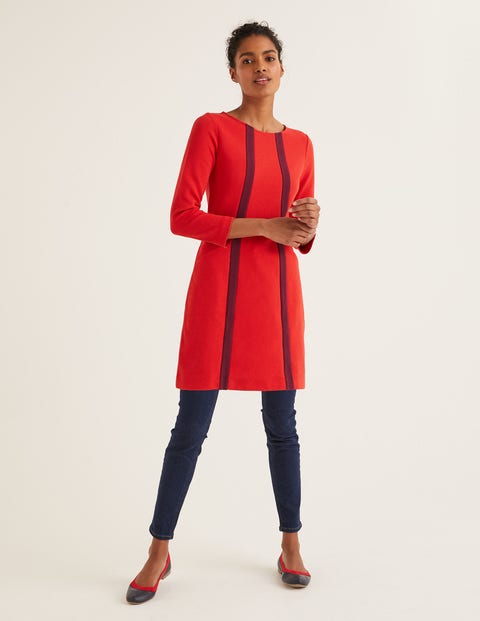 Anita Ottoman Tunic - Post Box Red/ Ruby Ring Anita Ottoman Tunic - Post Box Red/ Ruby Ring
