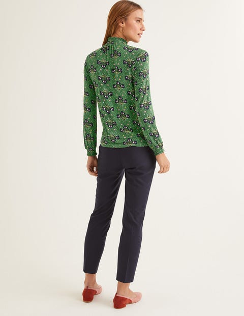 Connie Jersey Top - Broad Bean, Star Bouquet Connie Jersey Top - Broad Bean, Star Bouquet