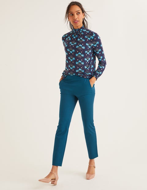 Connie Jersey Top - French Navy, Star Bouquet Connie Jersey Top - French Navy, Star Bouquet