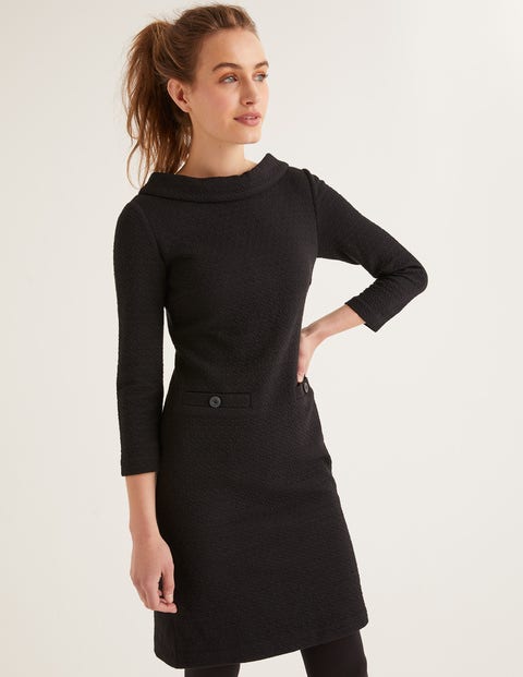 Bessie Jacquard Dress - Black Jacquard Bessie Jacquard Dress - Black Jacquard