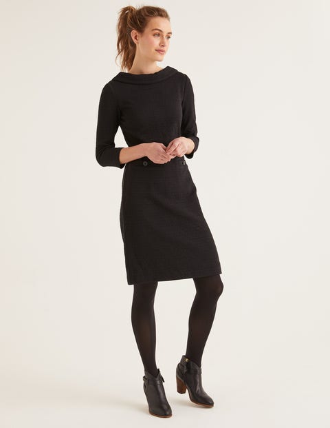 Bessie Jacquard Dress - Black Jacquard Bessie Jacquard Dress - Black Jacquard