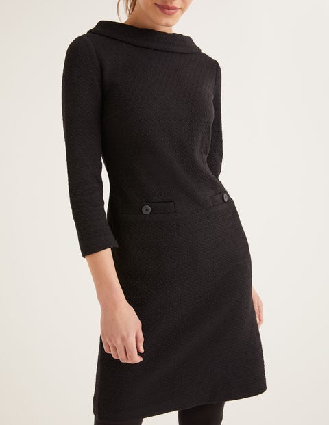 Bessie Jacquard Dress - Black Jacquard Bessie Jacquard Dress - Black Jacquard