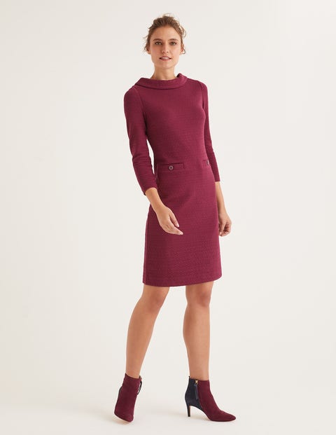 Bessie Jacquard Dress - Ruby Ring Jacquard Bessie Jacquard Dress - Ruby Ring Jacquard