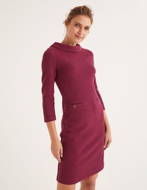 Bessie Jacquard Dress - Ruby Ring Jacquard Bessie Jacquard Dress - Ruby Ring Jacquard