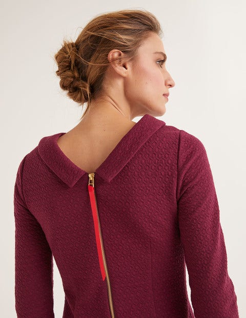 Bessie Jacquard Dress - Ruby Ring Jacquard Bessie Jacquard Dress - Ruby Ring Jacquard