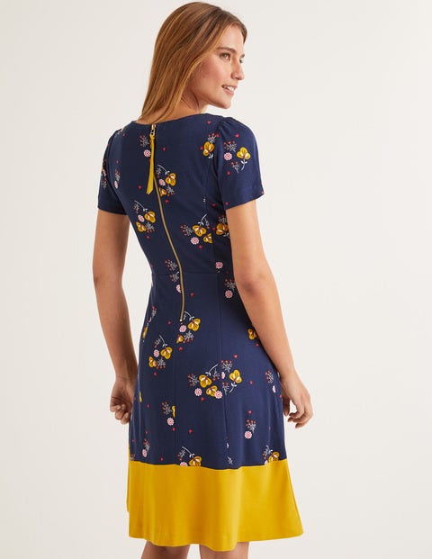 Erica Ponte Dress - Navy, Pretty Bloom Erica Ponte Dress - Navy, Pretty Bloom
