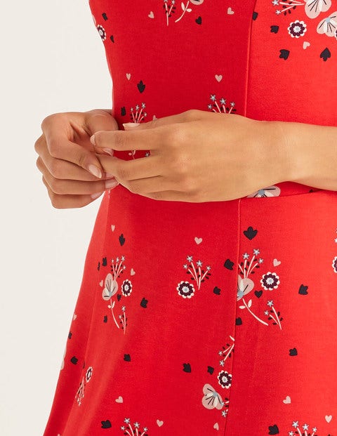 Erica Ponte Dress - Post Box Red, Pretty Bloom Erica Ponte Dress - Post Box Red, Pretty Bloom