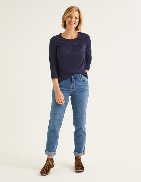 Julia Jersey Top - Navy Julia Jersey Top - Navy