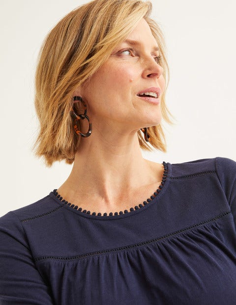 Julia Jersey Top - Navy Julia Jersey Top - Navy