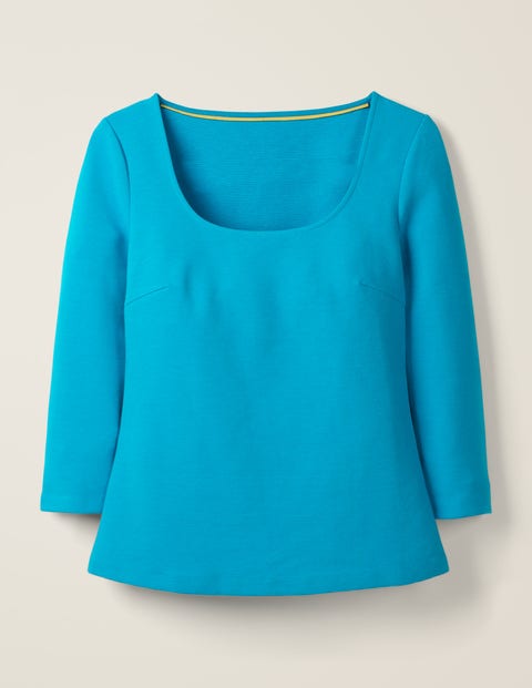 Tilly Ottoman Top - Blue Lagoon Tilly Ottoman Top - Blue Lagoon