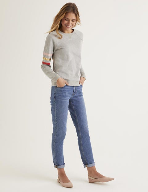 The Sweatshirt - Grey Marl/Metallic Stripe The Sweatshirt - Grey Marl/Metallic Stripe