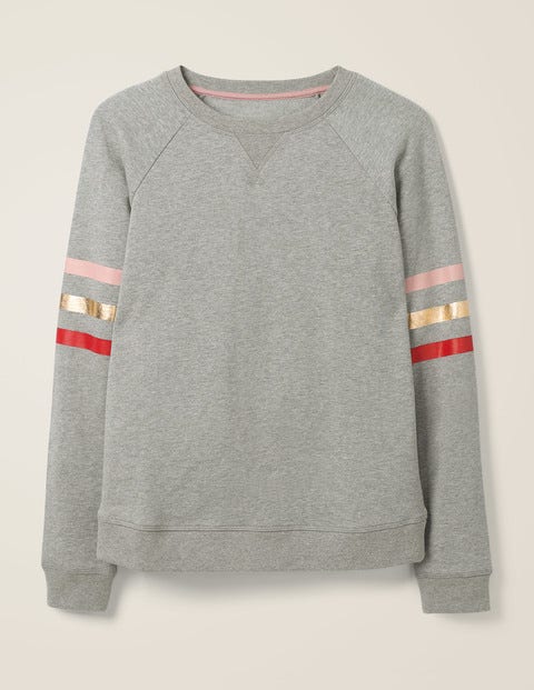 The Sweatshirt - Grey Marl/Metallic Stripe The Sweatshirt - Grey Marl/Metallic Stripe