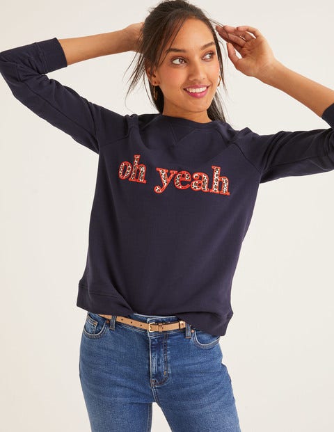 Le sweat - Motif Oh Yeah léopard Le sweat - Motif Oh Yeah léopard