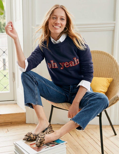 Le sweat - Motif Oh Yeah léopard Le sweat - Motif Oh Yeah léopard