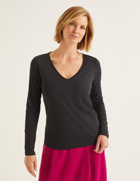 Supersoft V-Neck Tee - Black Supersoft V-Neck Tee - Black
