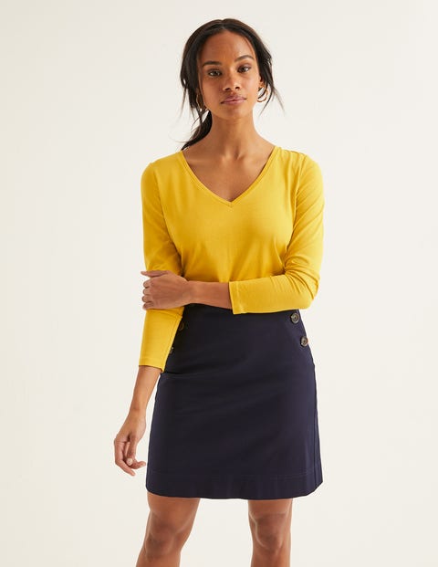 Supersoft V-Neck Tee - Saffron Supersoft V-Neck Tee - Saffron
