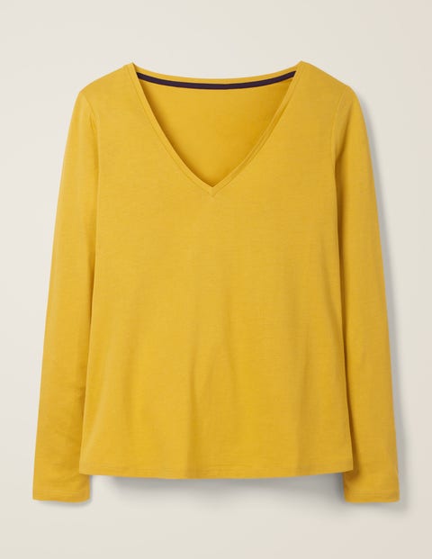 Supersoft V-Neck Tee - Saffron Supersoft V-Neck Tee - Saffron