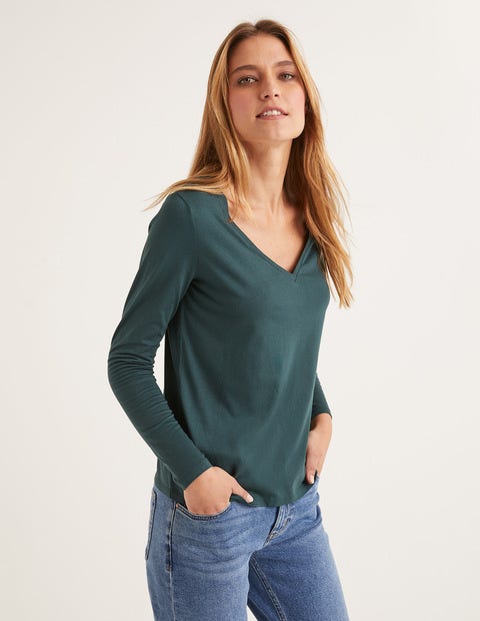 Supersoft V-Neck Tee - Midnight Garden Supersoft V-Neck Tee - Midnight Garden